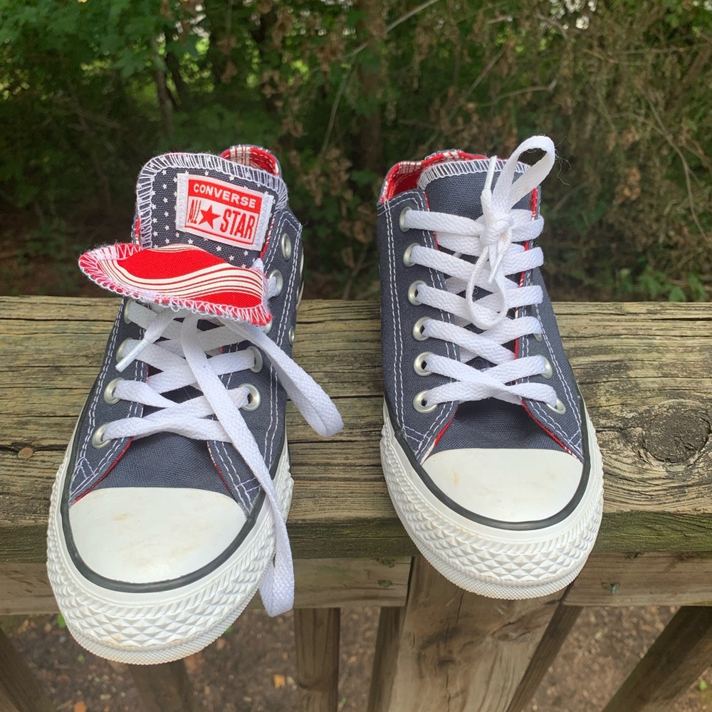 Converse All Star Chuck Taylor Double Tongue (Sz 7 women)